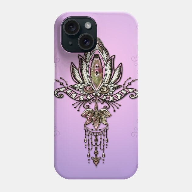 Elegant noble lotus Phone Case by Nicky2342