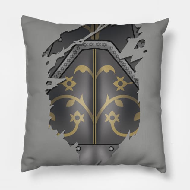 Torn Shirt Armour Pillow by ShirtBricks