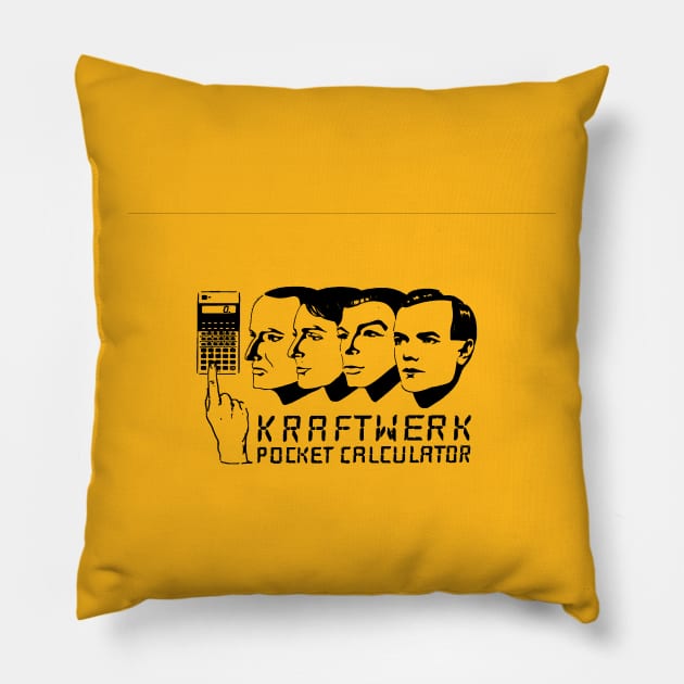 KRAFTWERK POCKET CALCULATOR Pillow by My Daily Art