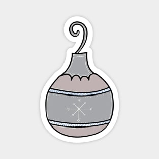 Whimsical Holiday Ball Ornament Illustration Magnet