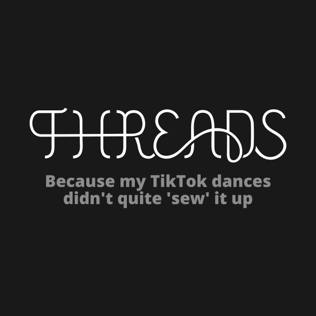 Threads social network funny design by vates