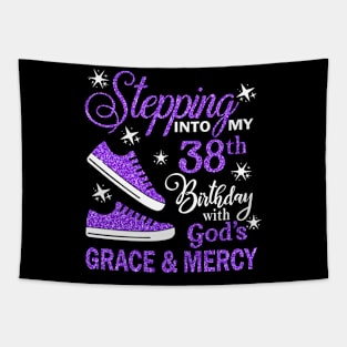 Stepping Into My 38th Birthday With God's Grace & Mercy Bday Tapestry