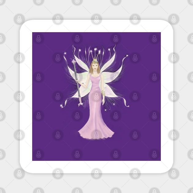 Angel Sophia - Reiki Love Angel illustration by Benita Jayne Magnet by BenitaJayne