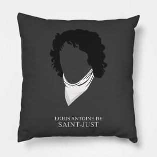 Louis Antoine de Saint-Just - Minimalist Portrait Pillow