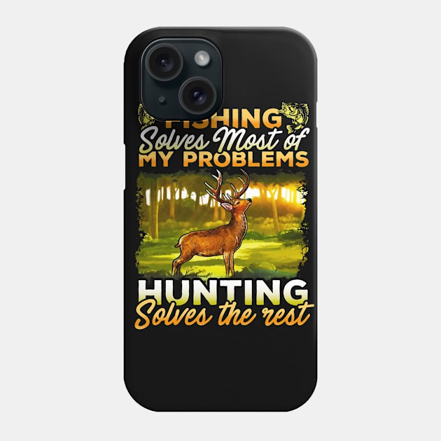 Fishing Hunting Hunter Dad's Birthday Father's Day Phone Case by E