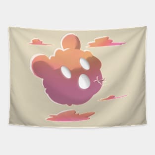 Kawaii Cloud Eat Airplane Tapestry