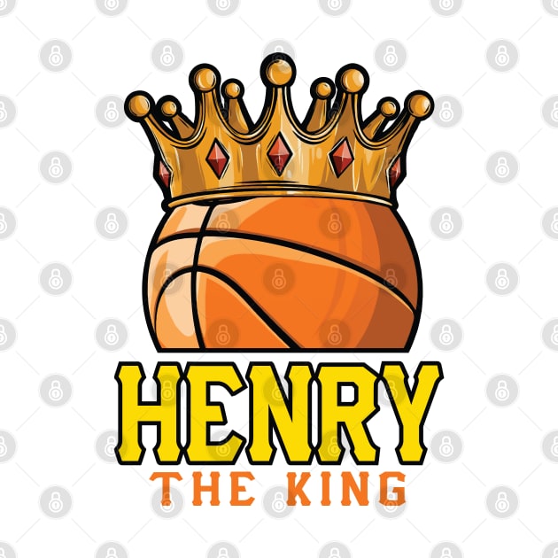 Henry The King Basketball Custom Player Your Name by Baseball Your Name