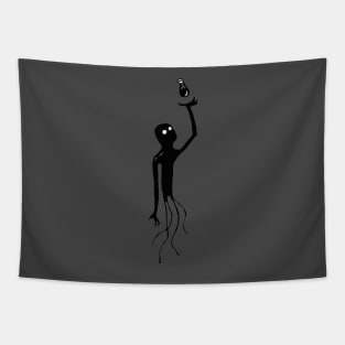 Lightbulb silhouette Tapestry