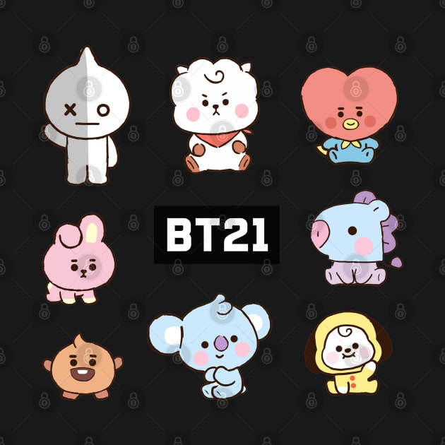 Kiddos BT21 (all members) by luluartAneesha