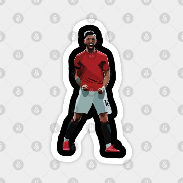 Bruno Fernandes Magnet by Webbed Toe Design's