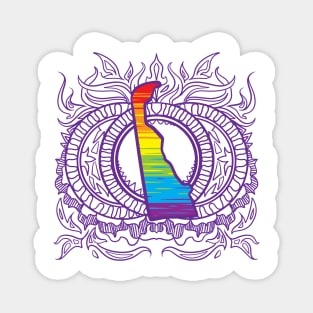 Delaware Mandala Pride Magnet