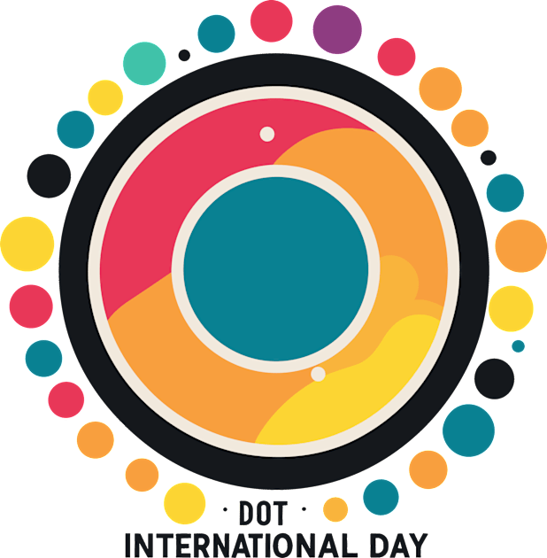 International Dot Day Retro Design Kids T-Shirt by craftydesigns