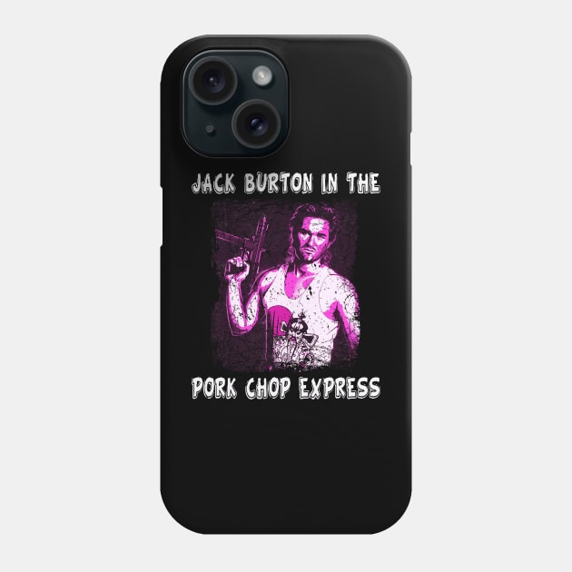 Kung Fu Comedy Jack Burton's Big Trouble Escapades Phone Case by Skateboarding Flaming Skeleton