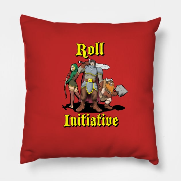 Roll Initiative Pillow by PickledGenius