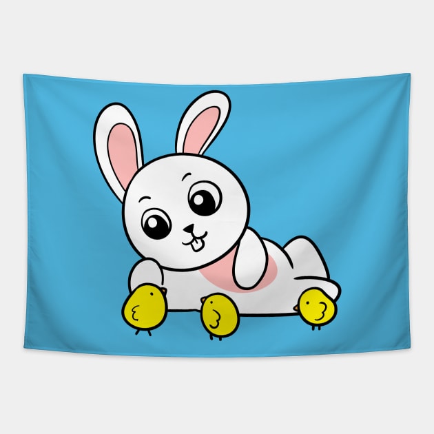 Easter Bunny Tapestry by WildSloths