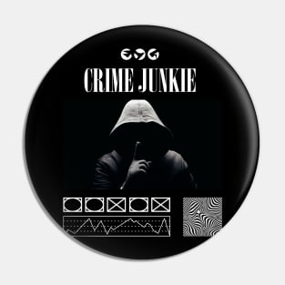 Dark Aesthetic Streetwear Inspired by Crime Junkie Podcast Pin