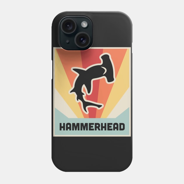 Vintage 70s Hammerhead Shark Phone Case by MeatMan