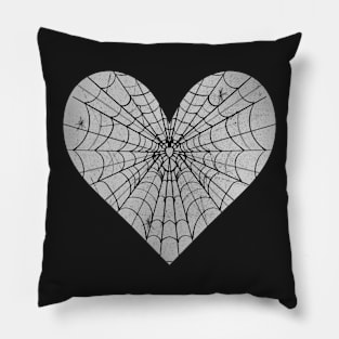 Spider Web Heart V36 Pillow