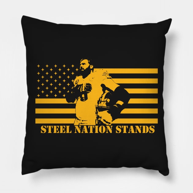 Steel Nations Stands Pillow by Baggss