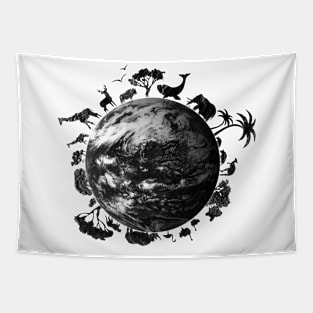 save the world for light shirt Tapestry