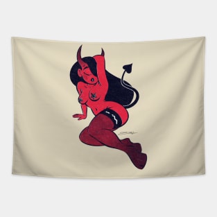 Devil Girl Tapestry