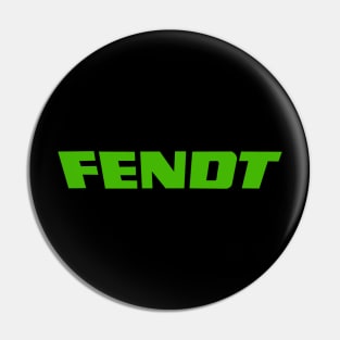 Fendt Tractor Logo Text green Pin