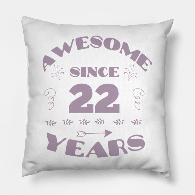 22 Geburtstag Geschenkideen Frauen Pillow by HBfunshirts