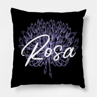 Blue rose Pillow