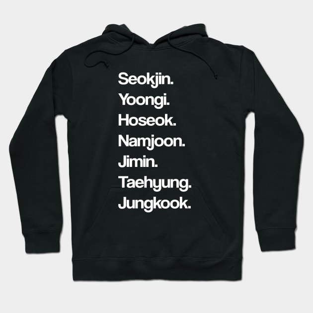 BTS Members Real Names Hoodie