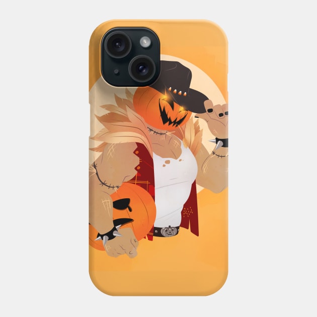 jack-o'-lantern Phone Case by Ohsadface