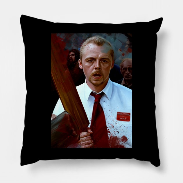 Shaun of the Dead Pillow by dmitryb1