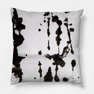 Black Ink Splatter - Alternative III Pillow