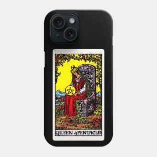 Card #76 - Queen Of Pentacles - Rider Waite Smith Tarot Phone Case