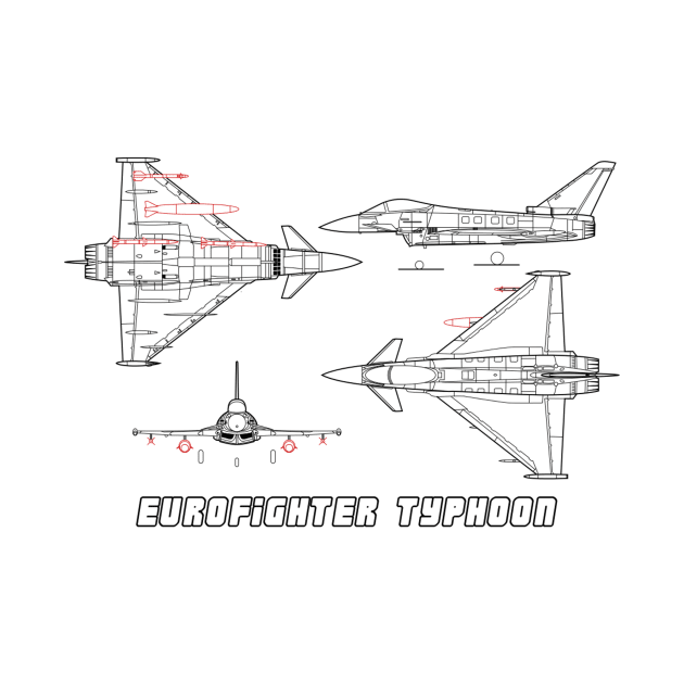 Eurofighter Typhoon (black) by Big Term Designs