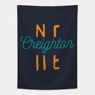 Creighton Nebraska City Typography Tapestry