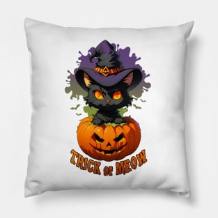 Trick or Meow Pillow