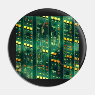 Circuitboard  electronic, computer pattern futuristic cyberpunk Pin