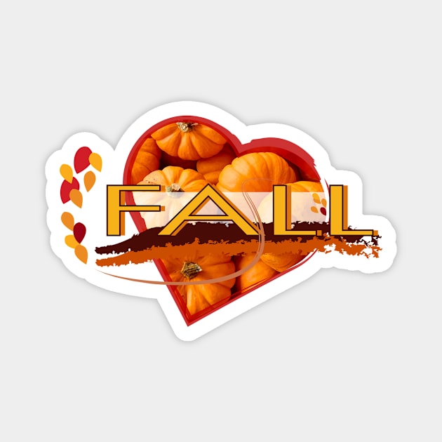 Fall - autumn Love Magnet by SimonSay