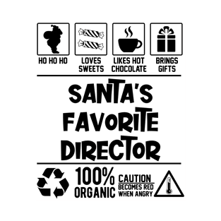 Santa's Favorite Director Santa Claus T-Shirt