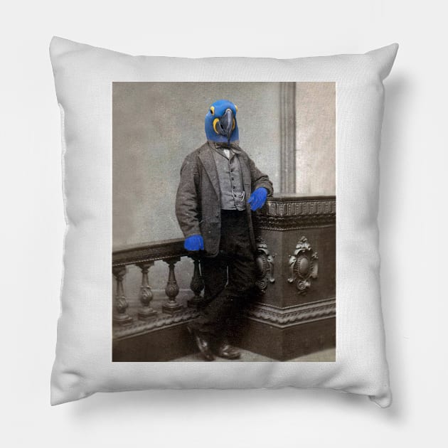 Parrot Man Pillow by Loveday101