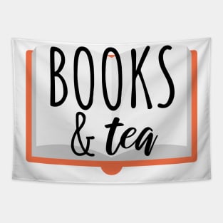 Bookworm books and tea Tapestry