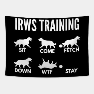 IWRS Training Irish Red and White Setter Tricks Tapestry