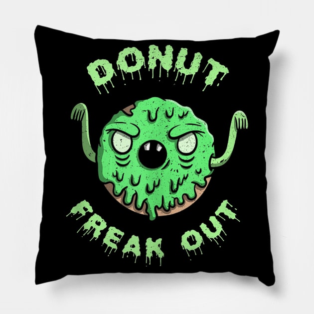 Zombie Donut Halloween Gift For Any Zombie Lover Pillow by MarrinerAlex