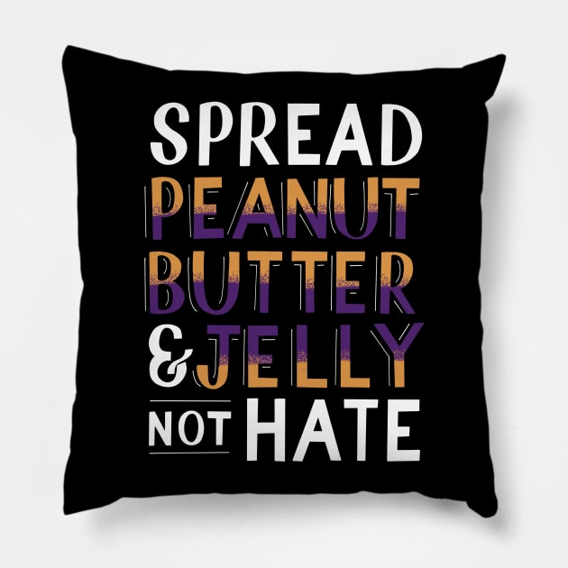 Peanut Butter & Jelly Pillow by flxipapr