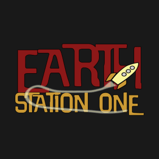 Earth Station One Rocket Ship T-Shirt