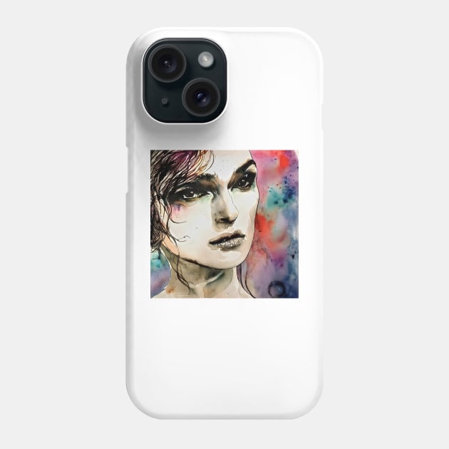 beauty and delicacy of  Keira`s face Phone Case by bogfl