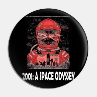 Bowman's Journey 2001 Space Odyssey Vintage Film Couture Graphic Tee Pin