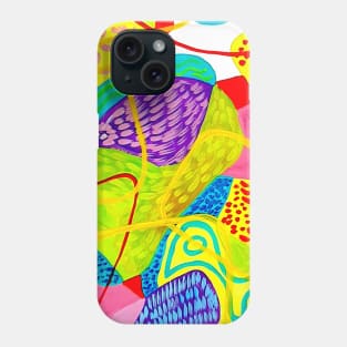 yellow abstract Phone Case