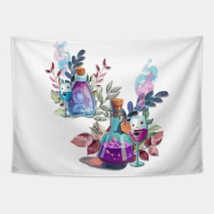 Enchanting Potion Bottles Tapestry