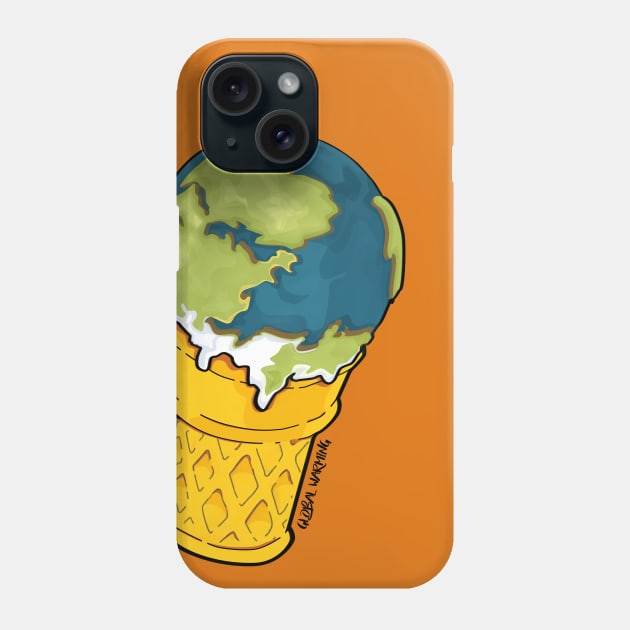 Global Warming Phone Case by teetimecompany